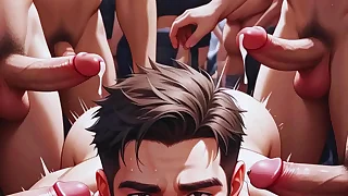 anime hentai white twink orgy muscle free videotape